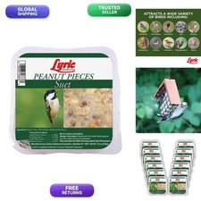 Lyric Peanut Pieces High Energy Suet Cakes for Wild Birds 12 oz 12 Pack
