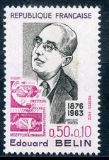 🦬Timbre France N°1708 - Luxe ** - Edouard Belin - MNH** - 1972🦬
