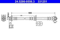 ATE Bremsschlauch 24.5286-0556.3 FüR Mitsubishi