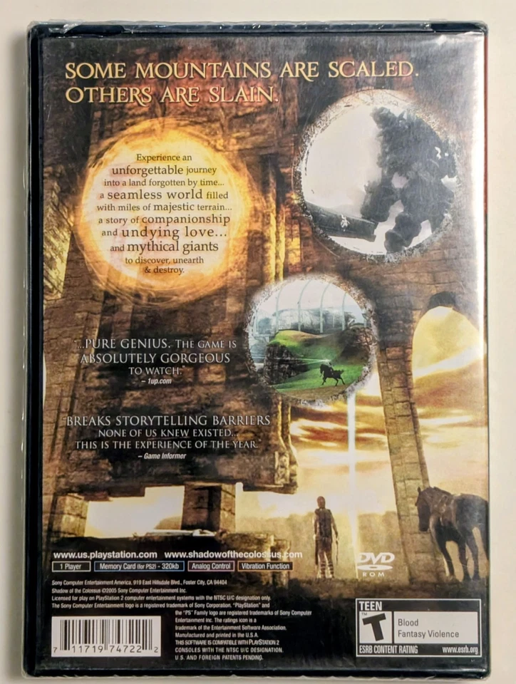 Shadow of the Colossus (PS2, 2006) Japanese NTSC SEALED NEW  - Image 2 of 4