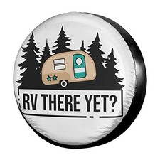 Spare Tire Cover for RV Trailer SUV 15" for tire diameter 27"-29" RV There Yet