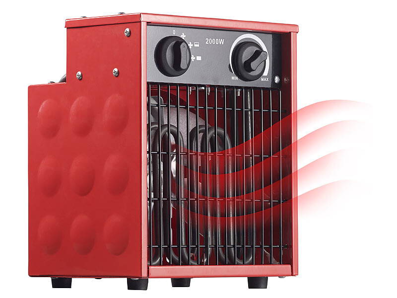 Chauffage soufflant de chantier LV-320.pro AGT 2000W avec thermostat de securite ajustable