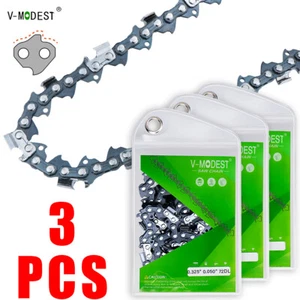 3 Pcs 18 Inch Chainsaw Chain .050" 0.325" 72DL For Husqvarna 442/445/440 STIHL