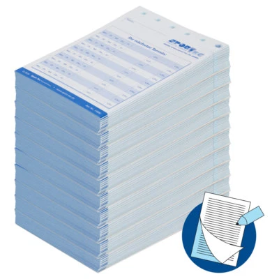 SPORT-TEC Terminzettelblock Terminblock Terminzettel Praxis Physio Arzt 10x75 Blatt DIN A7