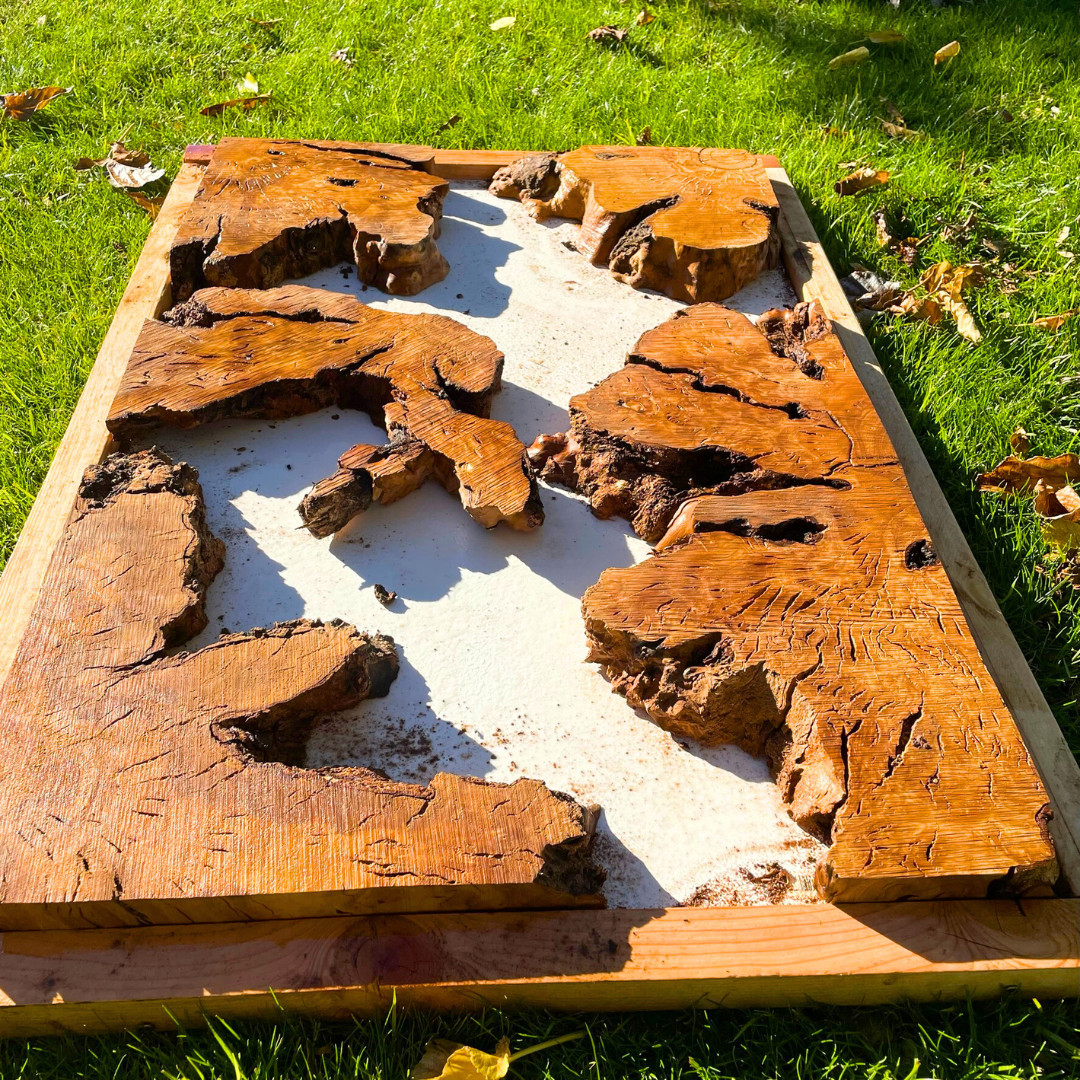 Create An Amazing Live Edge Resin Table With These Olive Wood Burl Pieces