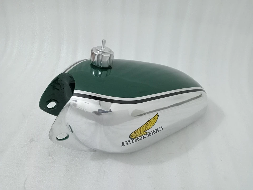 Honda CR250M CR 250M 1973 Elsinore Chrome And Painted Petrol Fuel Gas Tank +Cap — 第 3/4 张图片