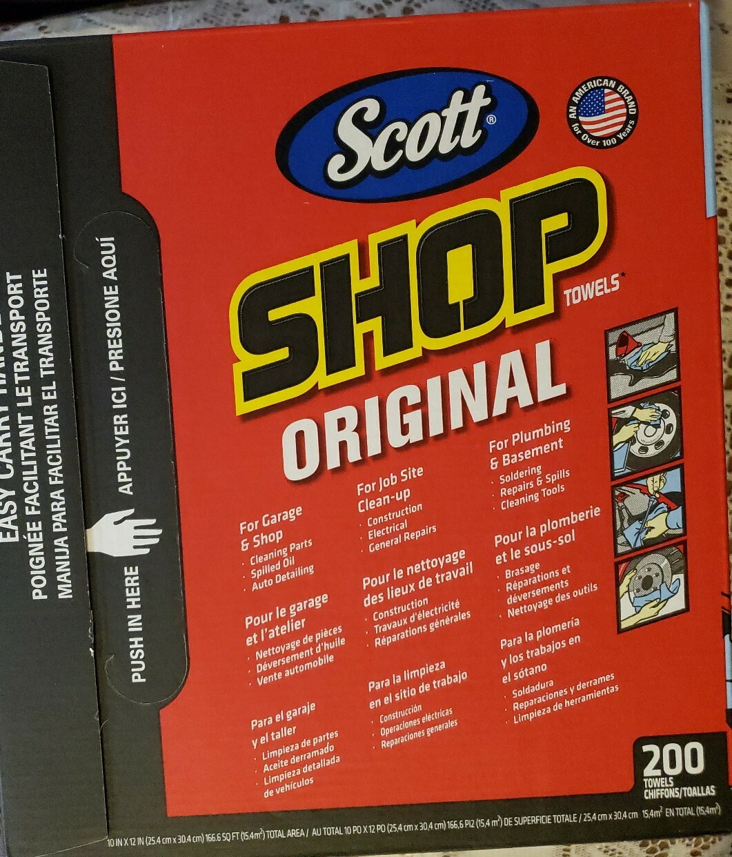 Scott Blue Shop Towels Box Paper Towels, 12" New 200 Count New eBay