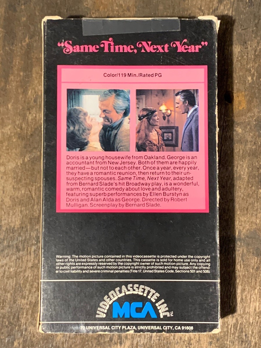 Same Time, Next Year (VHS, 1978) (MCA Videocassette Inc