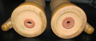 Vintage FRANKOMA Pottery Kitchen Salt Pepper Shaker Set With Handles Brown — photo 6