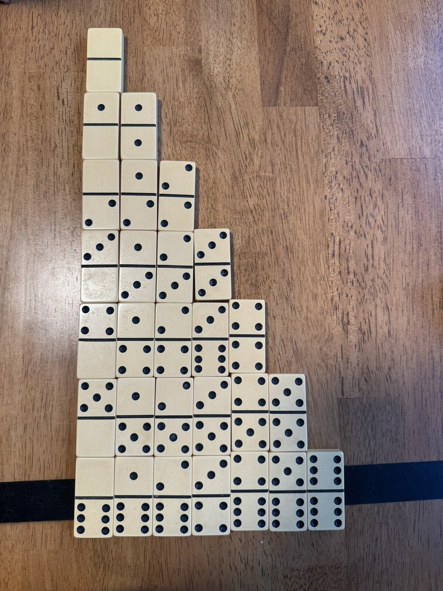 Coffret De Dominos Ancien En Bakélite - Années 1930 - Jeu De Société Vintage