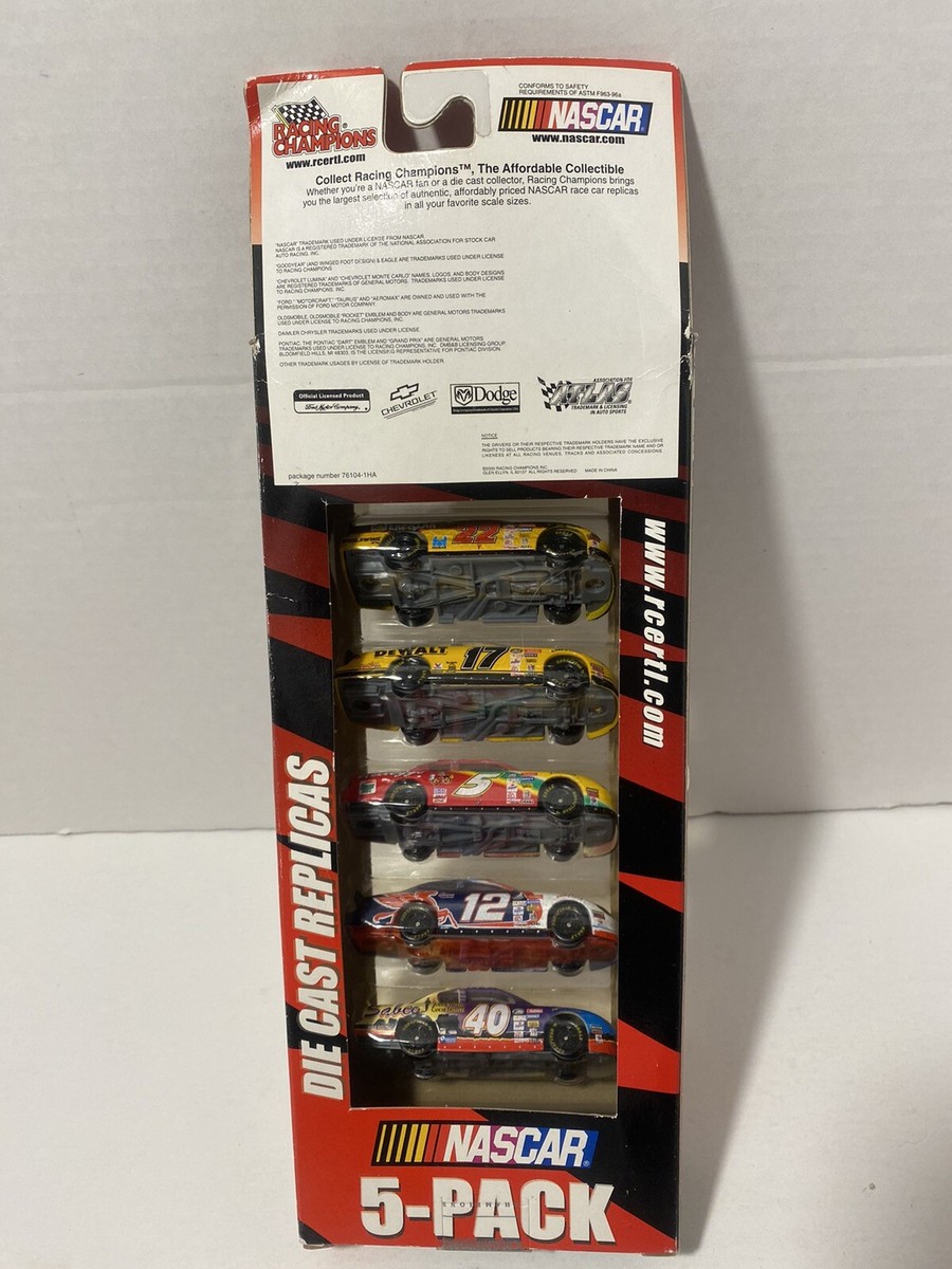 Racing Champions NASCAR Die-cast replicas 5pk 22 17 5 12 40