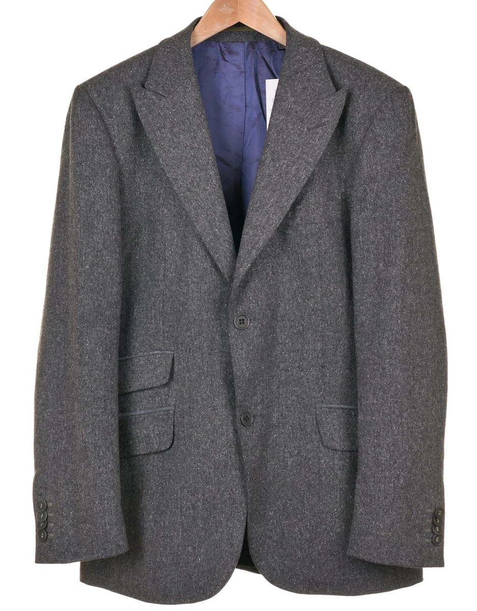 Ted Baker Donegal Tweed Wool Silk Blend Peak Lapel Blazer Sport Coat Jacket Sz 5