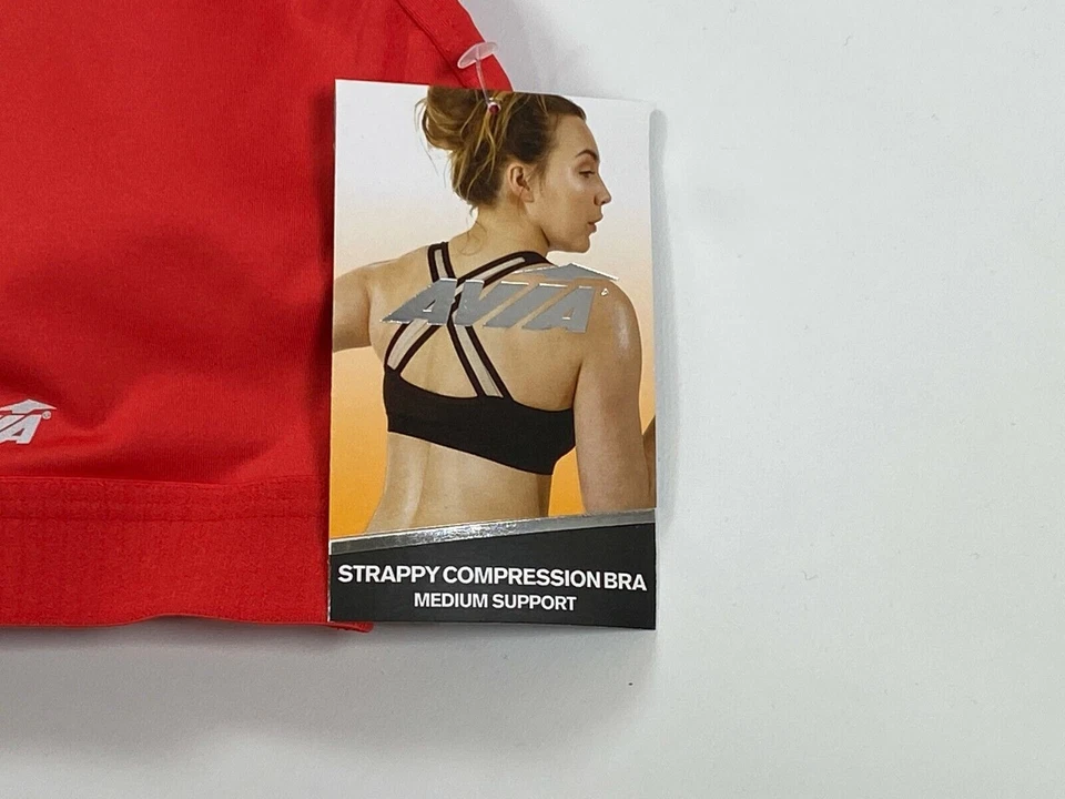 Womens Avia Begonia Pink Strappy Compression/Sports Bra 3XL XXXL NEW! NWT - Image 2 of 4