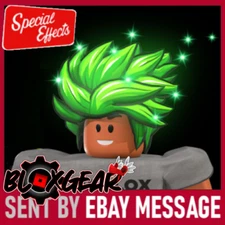 R0BL0X Energetic Hero Hair (with effects) Toy Code Sent Fast Via Ebay Msg