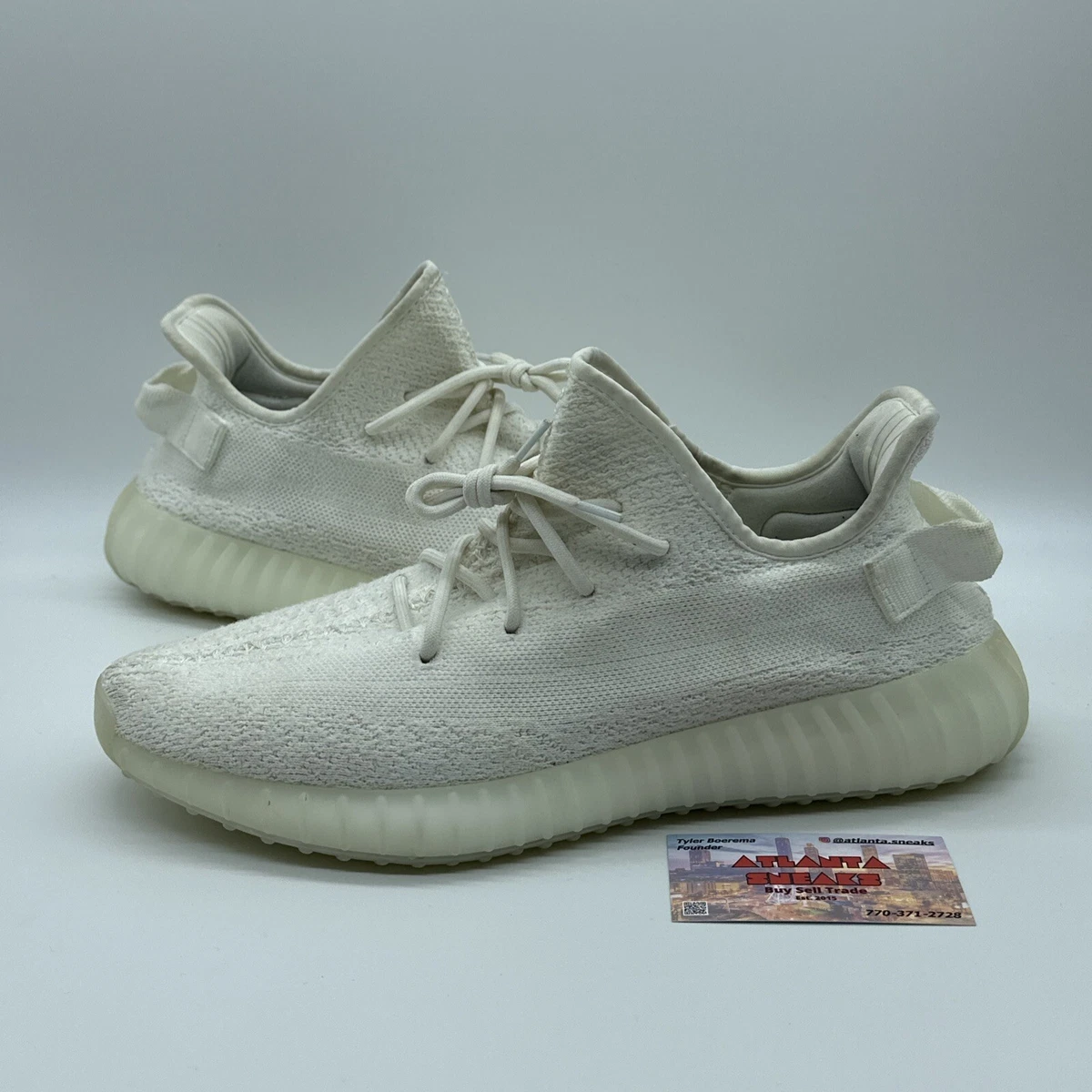 Size 11.5 adidas Yeezy Boost 350 V2 Low Cream White Triple White
