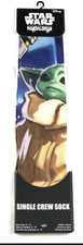 DISNEY-STAR WARS THE MANDALORIAN BABY YODA CREW Men's Sock Multicolor Size 6-12