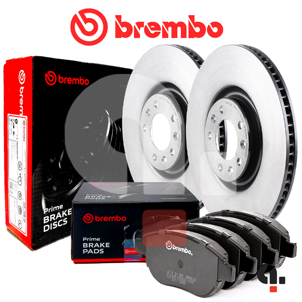 Kit Bremsscheiben Und BremsbeläGe Vorderachse Brembo FüR Fiat 500X Jeep Renegade-image
