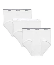 Fruit of the Loom Men's White Briefs, 3 Pack FREE SHIPPING!