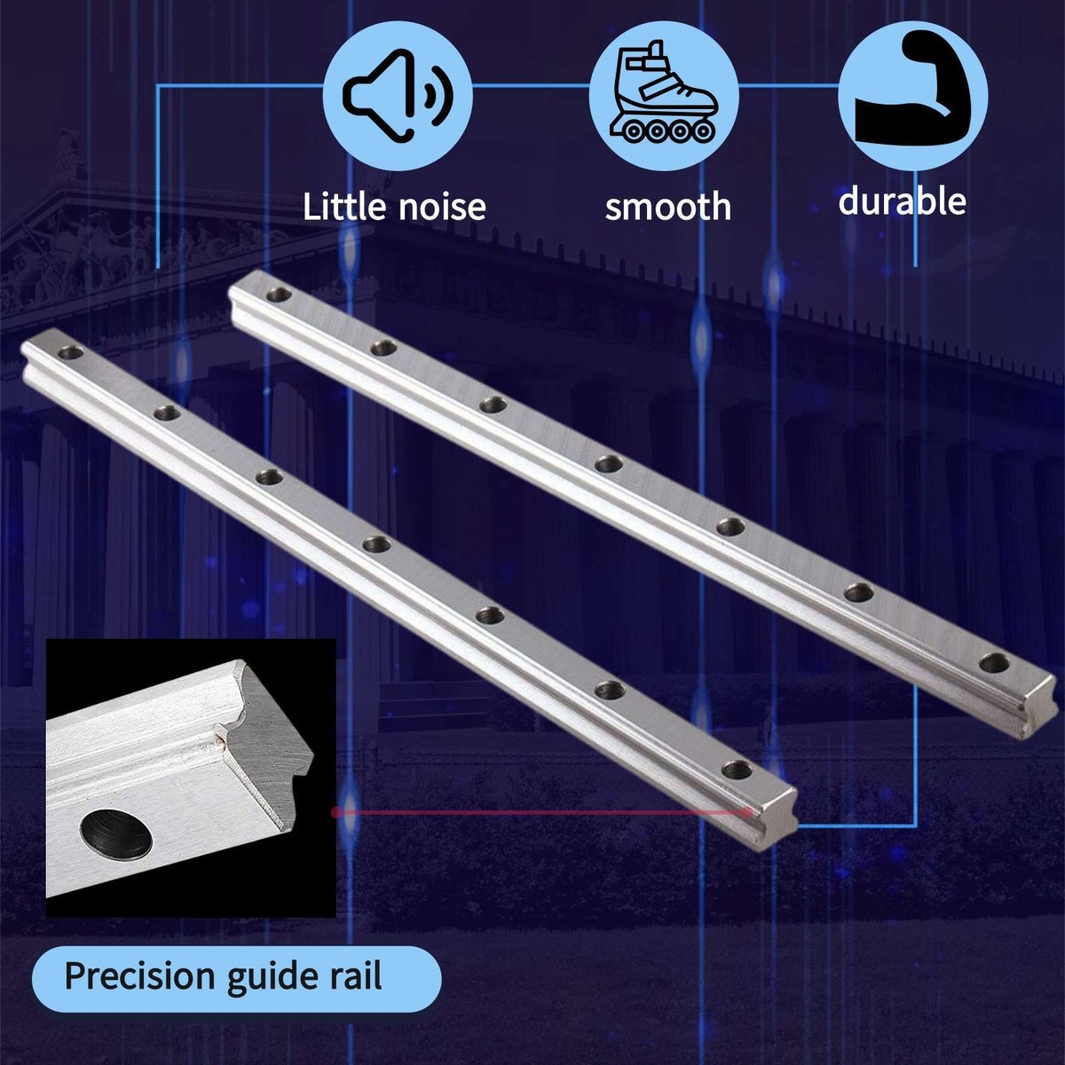 Linear Rail Guide Machines Kit Milling Machine Use 4Pcs Blocks GW15CC - View #8