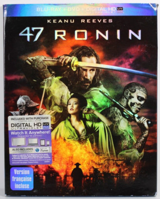47 Ronin (Blu-ray/DVD, 2014) Bilingual w/Slipcover