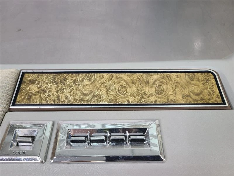 Par de molduras de panel de puerta delantera Chevy/GMC Suburban 1981-91 gris eléctrico/grano madera Foto 4 de 4