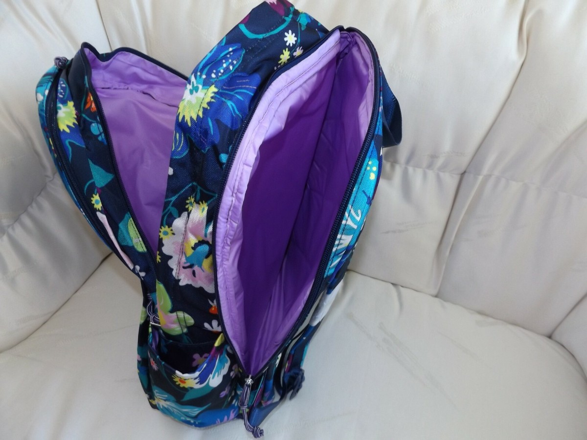 VERA BRADLEY Lighten Up Grand Backpack Book Bag - Firefly 
