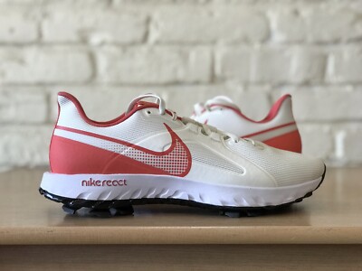 Nike React Infinity Pro Golf Shoes Sail Magic Ember White Men's