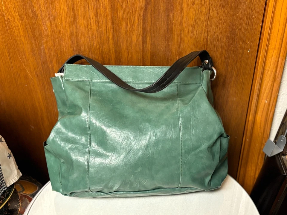 NUEVO - MICHE PRIMA SHELL - "LEAH" RETIRADO - BOLSO IMITACIÓN CUERO VERDE Foto 3 de 4