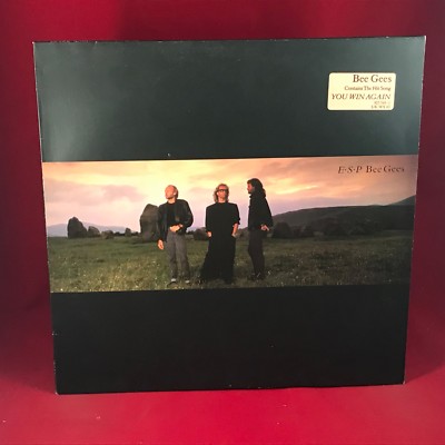 BEE GEES E.S.P. 1987 UK vinyl LP + INNER ESP You Win Again BARRY GIBB ROBIN   r