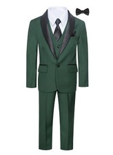 MAGEN KIDS BOY TUXEDO HUNTER GREEN