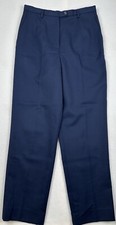 VTG Pendleton Dress Slacks Womens Size 10 Blue Virgin Wool Pants USA