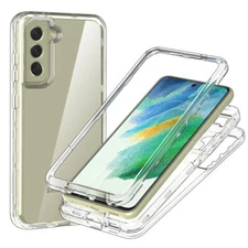 For Samsung Galaxy S21 FE 5G Case Clear Shockproof Protective Hard Back Cover