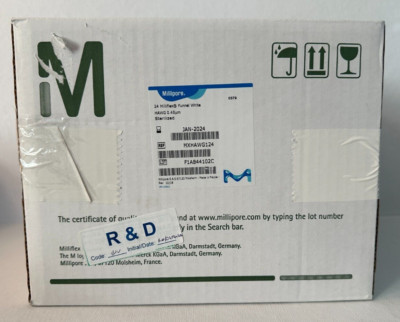 Millipore Milliflex Funnel White HAWG 0.45 um MXHAWG124 New  Expired Jan 2024
