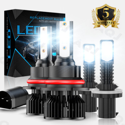 For Ford Mustang Gt Svt Cobra 1994-2004 LED Headlight Foglight Bulb Bright White