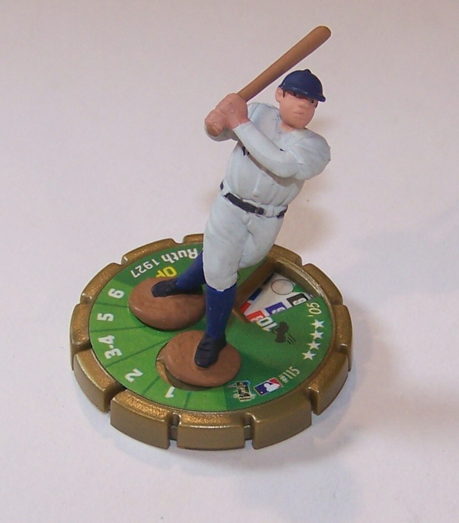 Babe Ruth Rare Gold Topps MLB SportsClix Mini Figure 2005