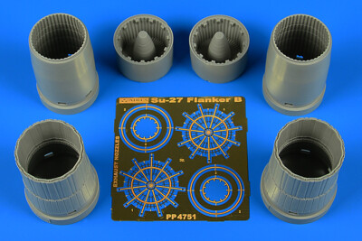 aires 4751  1/48 Su27 Flanker B Exhaust Nozzles For Hobby Boss