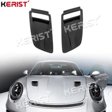 Carbon Front Bumper Hood Covers Air Vent For Porsche 911 GT3 RS 2016-19  