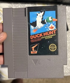 Nintendo NES 1985 Duck Hunt Matte Sticker Seal 1st Run Test Market CIB RARE!