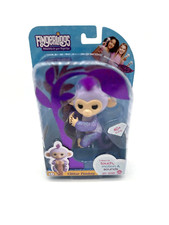 WowWee Fingerlings Purple Glitter Monkey KiKi Interactive Baby Adorable Pet New