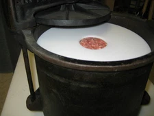  4 Qt. size 6 1/2" GASKET RING PLATE Enterprise sausage stuffer lard fruit press