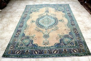 8X11 MUSEUM MASTERPIECE ANTIQUE HAND KNOTTED VEGETABLE DYE RARE TABRIZZ WOOL RUG