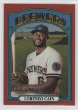 2021 Heritage High Number Chrome Red Border Refractor /372 Lorenzo Cain #660 0kr