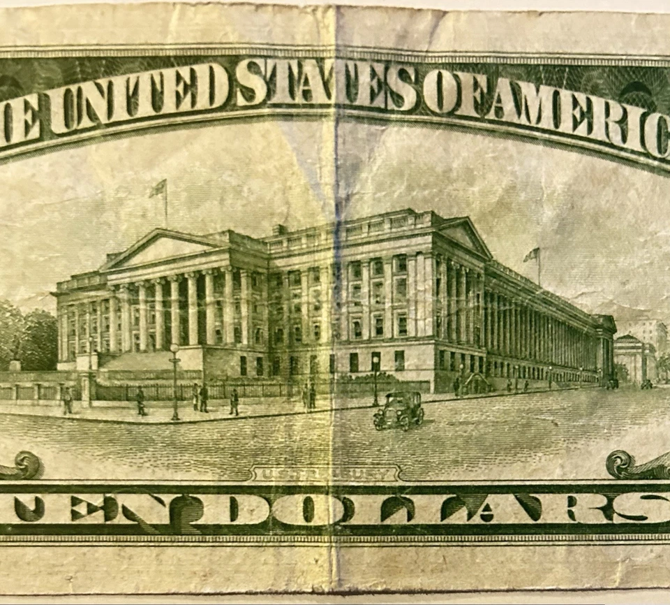 1934-A $10 TEN DOLLARS FRN FEDERAL RESERVE NOTE CHICAGO - Image 4 of 4