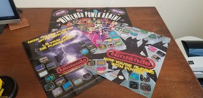 3x Vintage Nintendo NES POSTER ONLY
