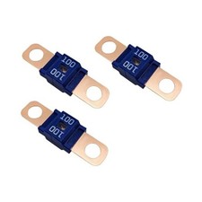 3PCS AMI/Midi Fuse, 100 Amp High Current, Bolt-on, Universal for Cars, 100A