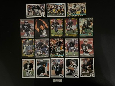 Los Angeles Raiders NFL players lot! 18 different football cards, no duplicates
