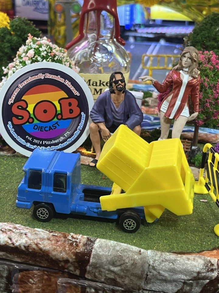 Corgi Juniors Refuse Truck Garbage Hauler Blue Diecast USED EX Condition - Image 2 of 4