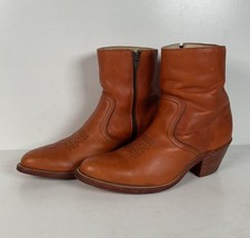 Vintage Frye Beetle Boots | USA Made | Western Zip | 1980s | Men’s 9 D