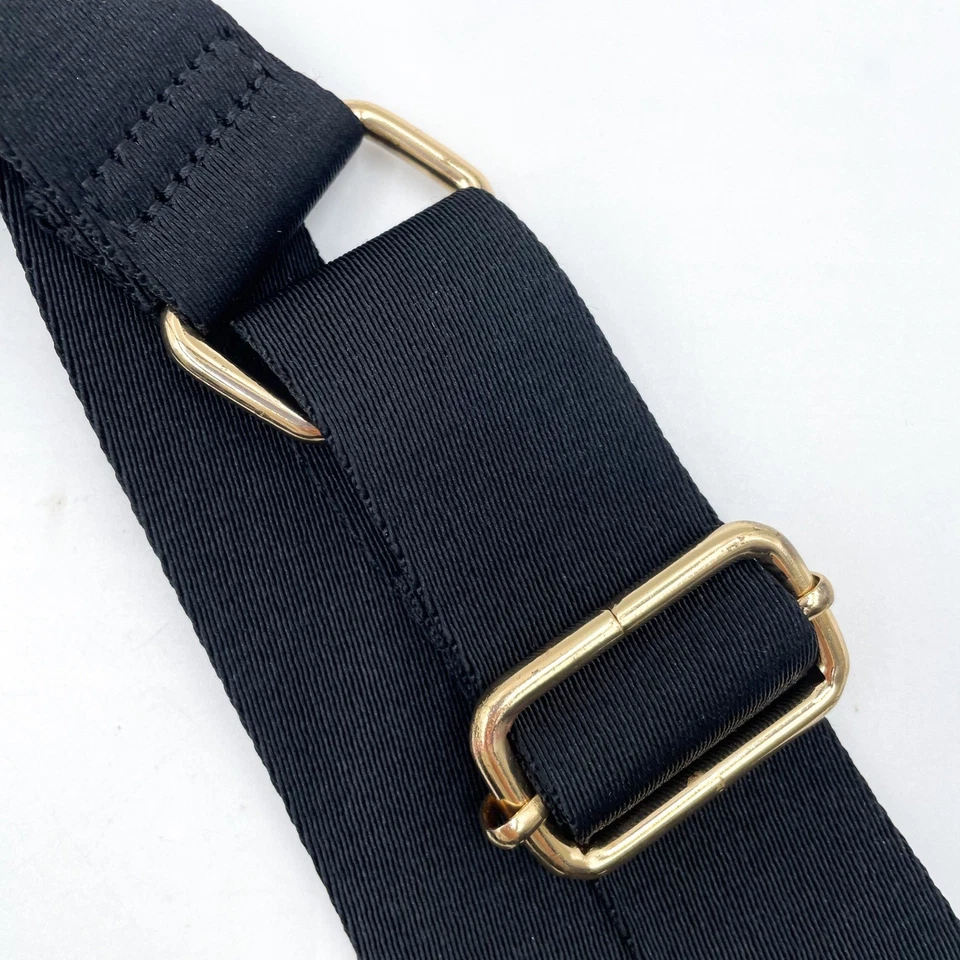 Hammitt Duke Black Leather Crossbody Bag *READ* Gold Studs Adjustable Strap - Image 4 of 4