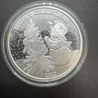 1 Oz Silver 2020 Merry Christmas 1 Troy Ounce .999 Fine Silver BU Bullion Lot 2